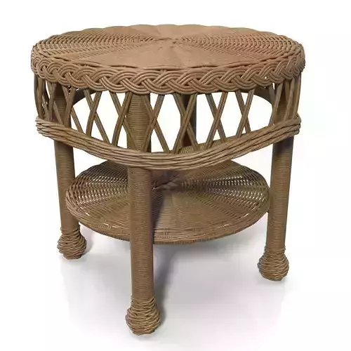 Outdoor Round Wicker Table  PBR