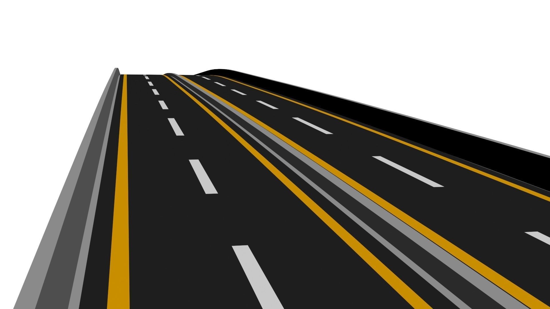 Concrete Bridge 3D model_1