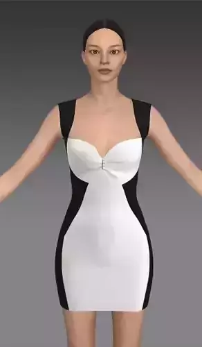 color block Hourglass dress