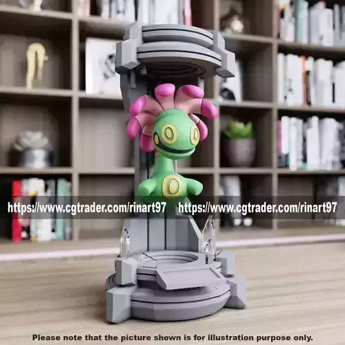 Cradily in the lab from pokemon 3D print model