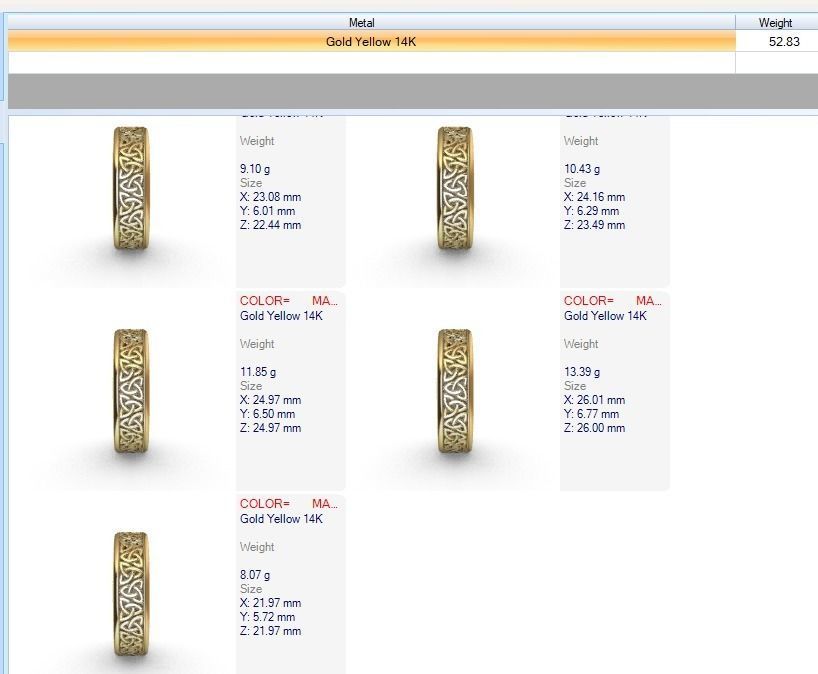 Celtaidd Celtic knots ring Unisex Wedding Band Jewelry 3D print model_9