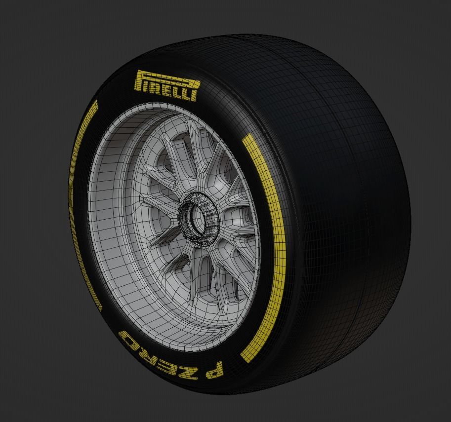 F1 TYRE 2024 3D model_16
