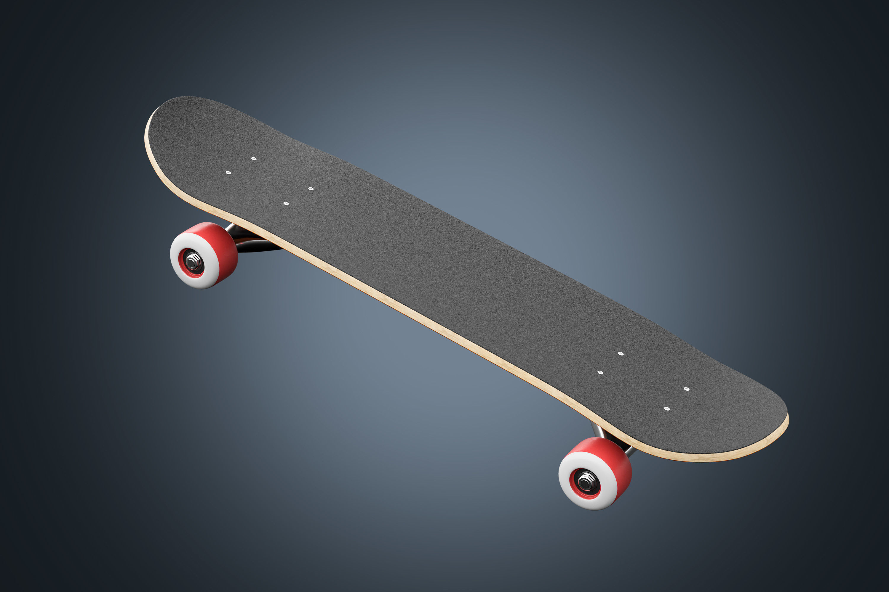 Skateboard 01 3D model_3
