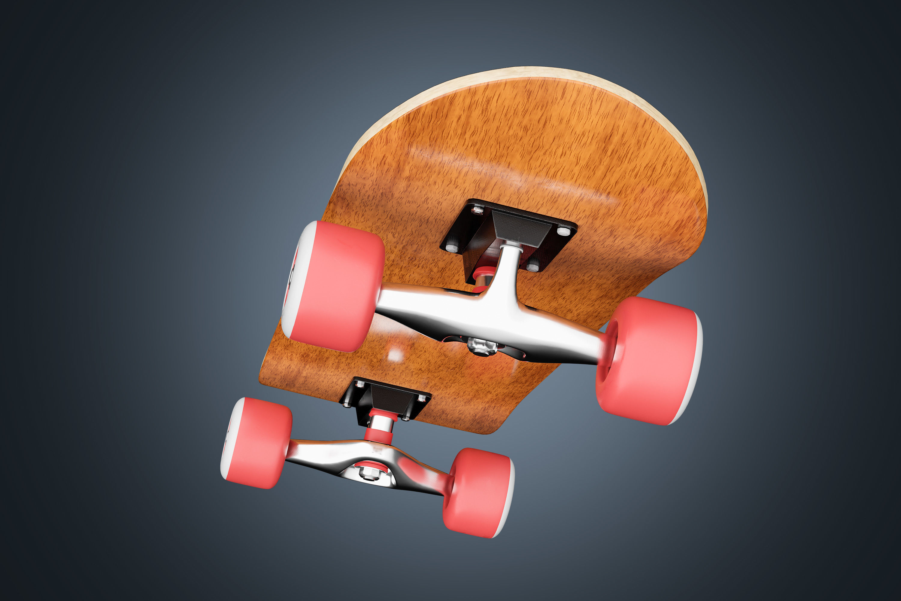 Skateboard 01 3D model_4