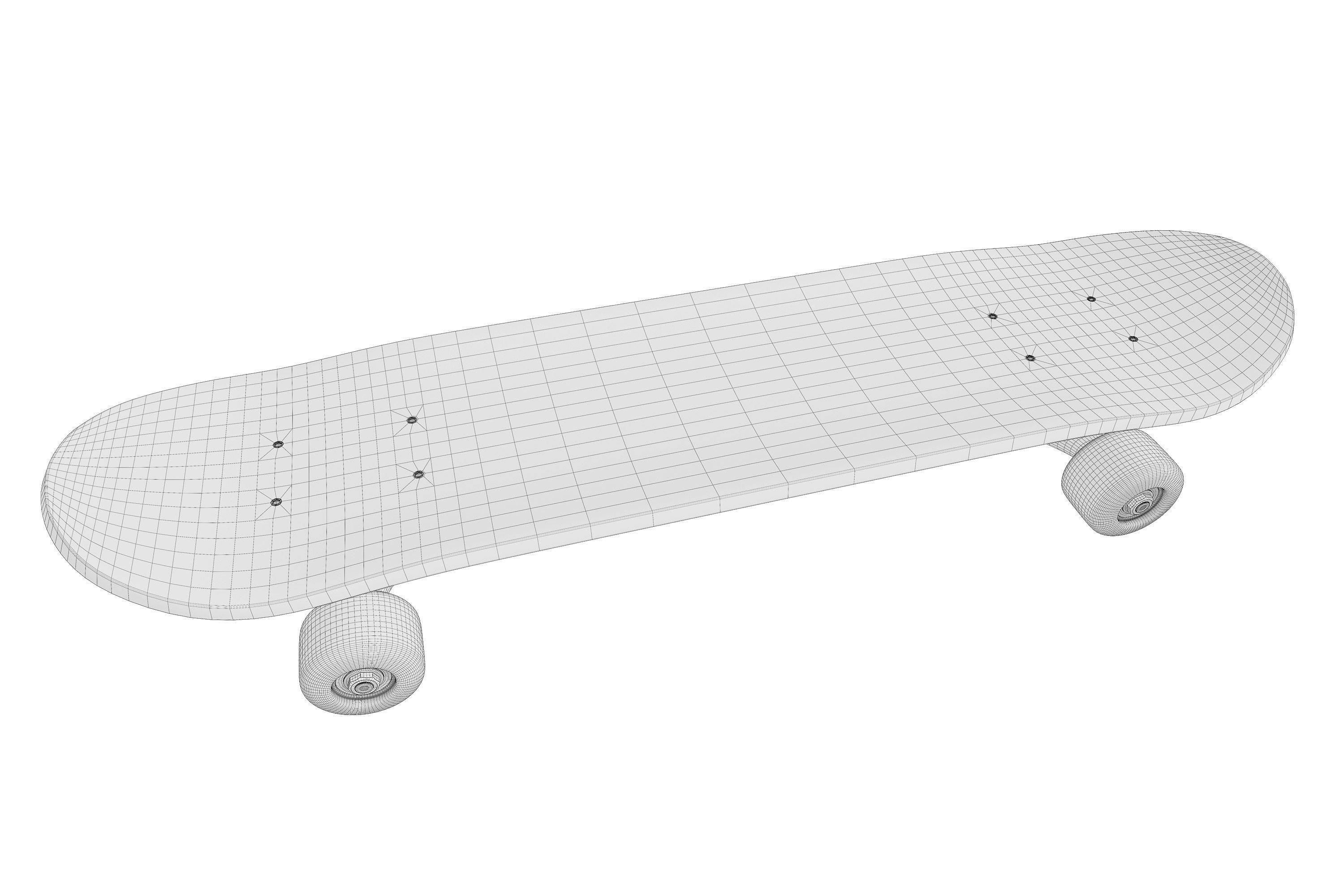 Skateboard 01 3D model_10