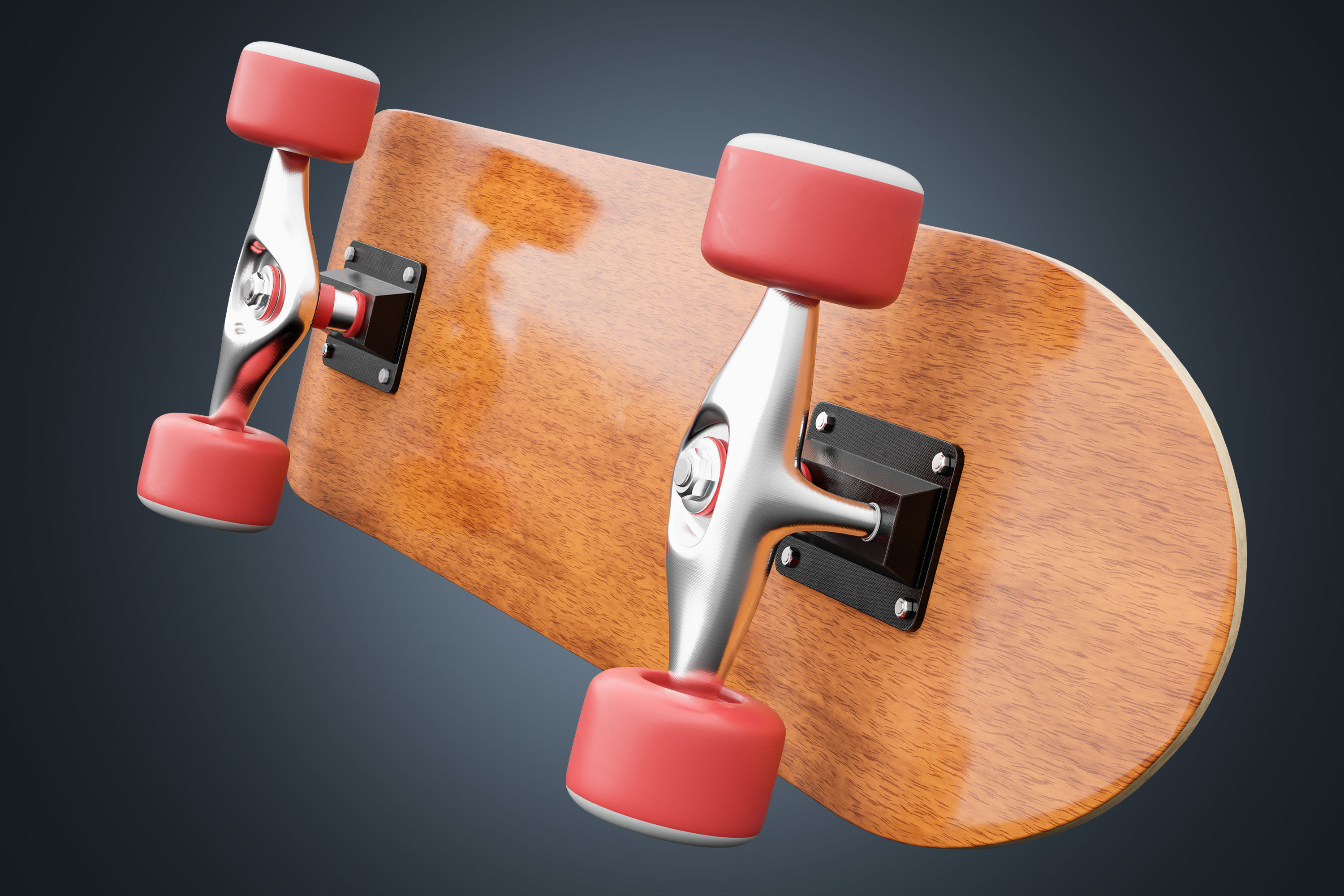 Skateboard 01 3D model_5