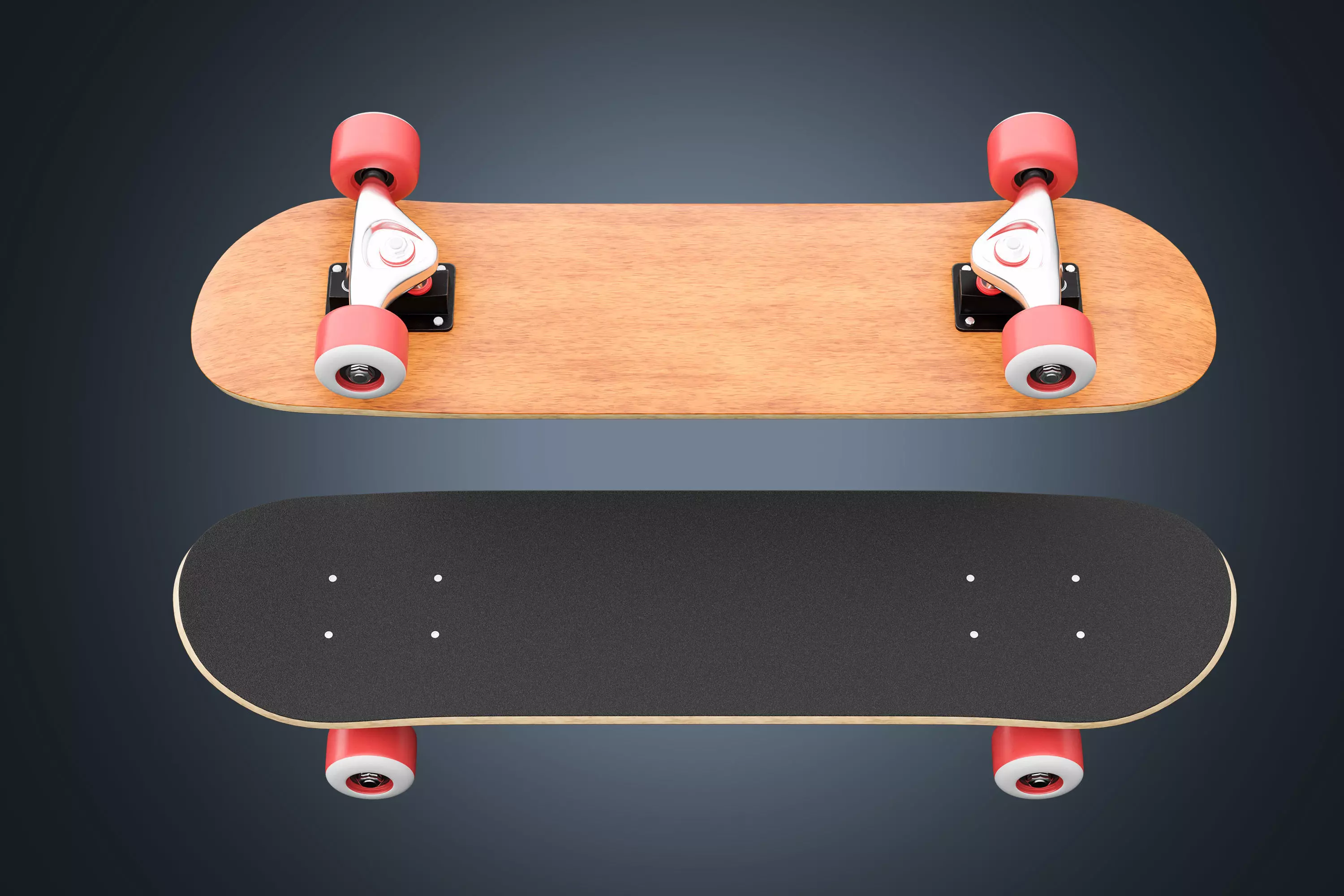 Skateboard 01 3D model_0