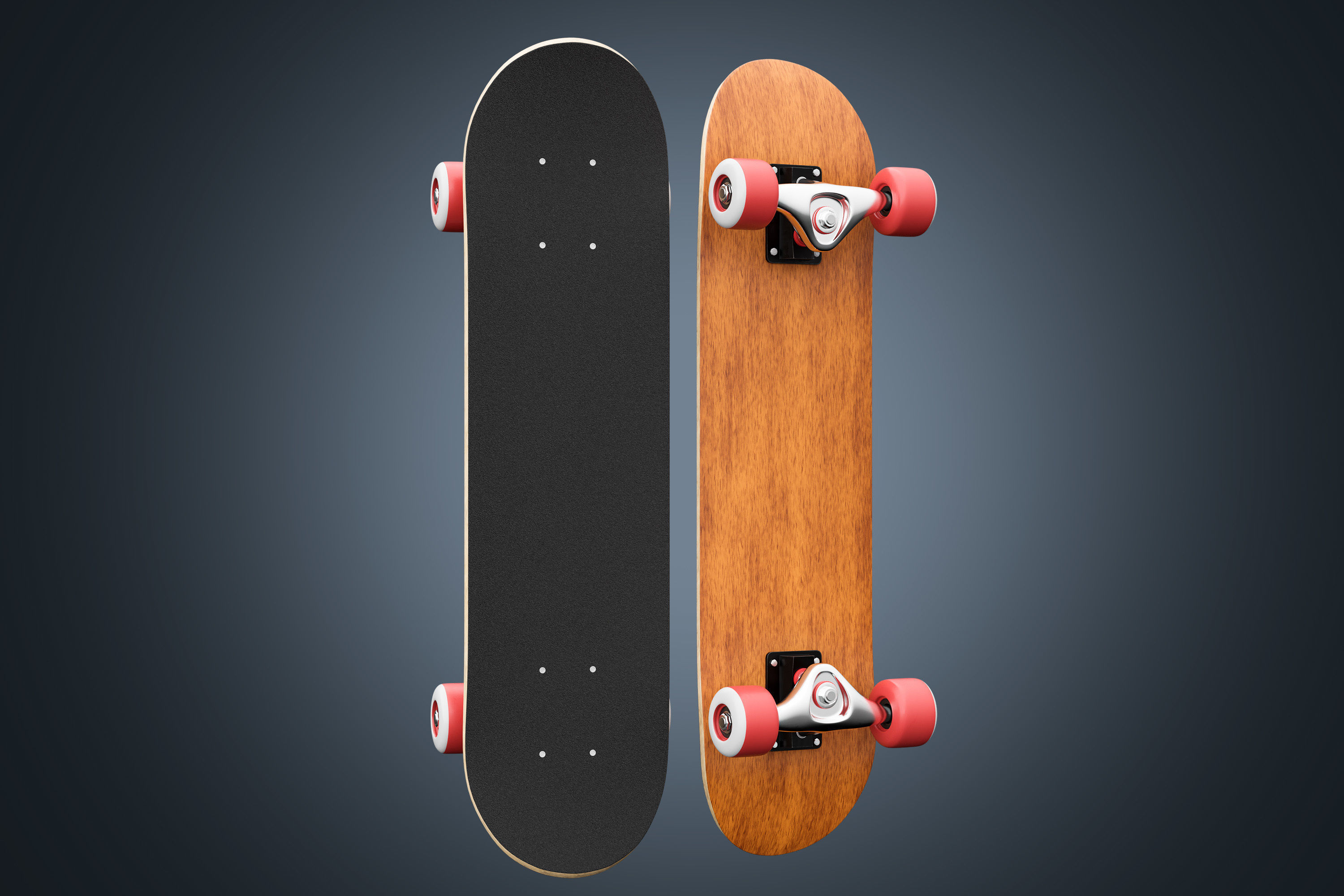 Skateboard 01 3D model_1