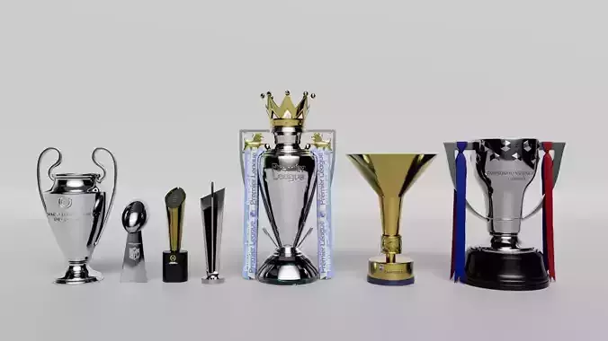 Pack of Sport Trophies 3D Model Collection