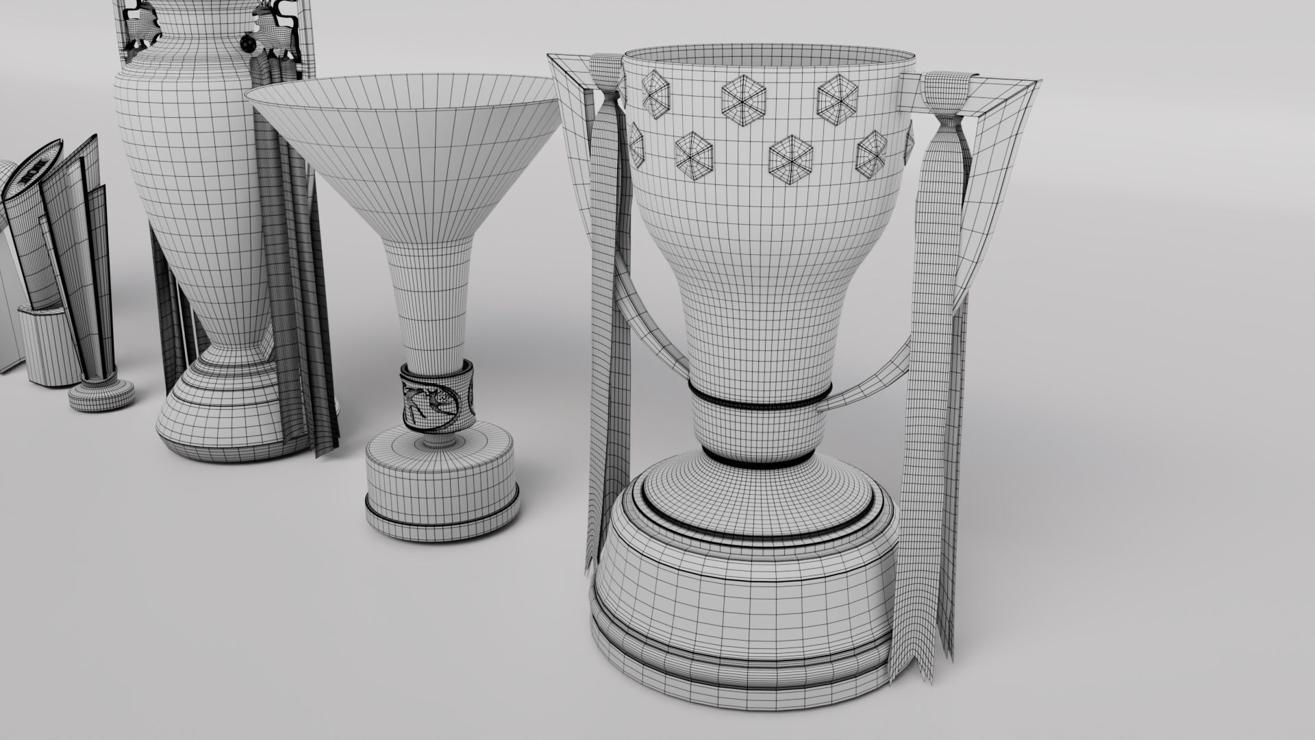 Pack of Sport Trophies 3D Model Collection_9