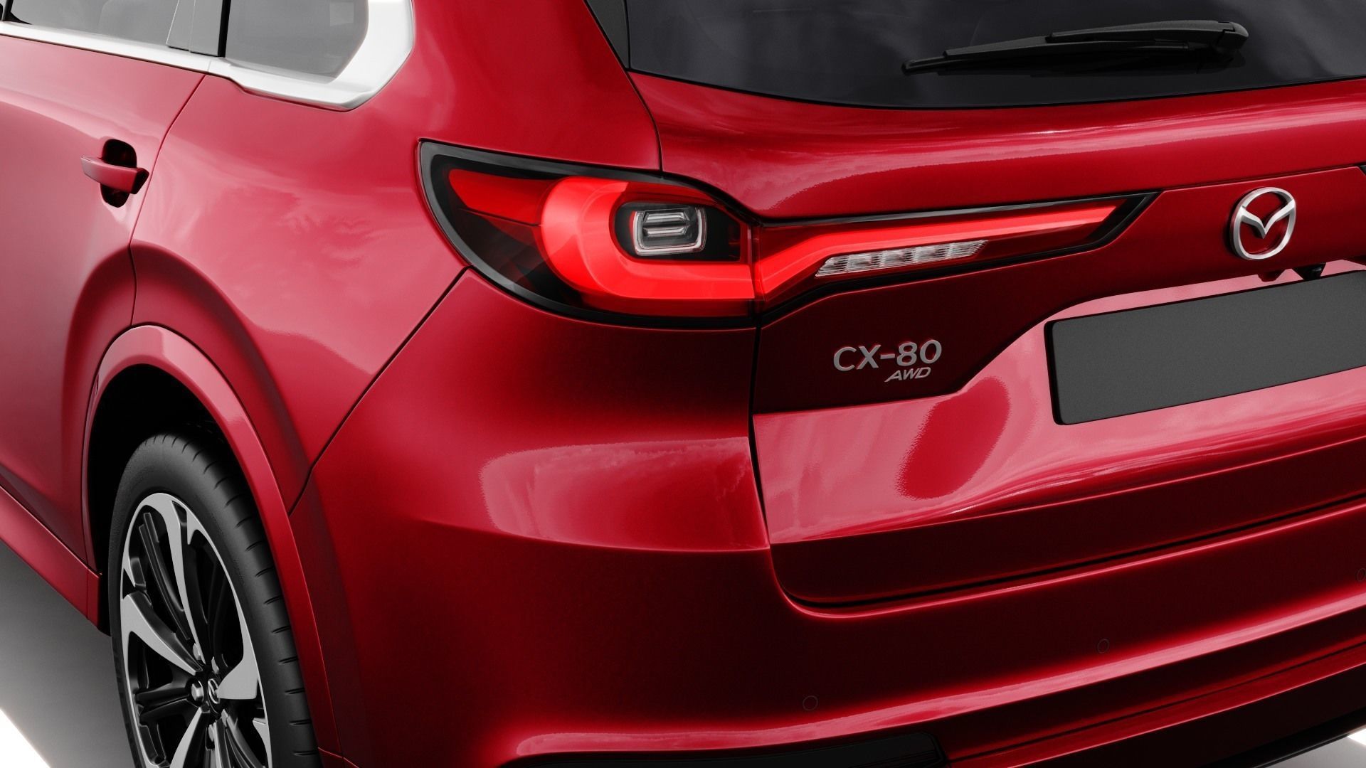 Mazda CX-80 2025 with interior 3D model_11