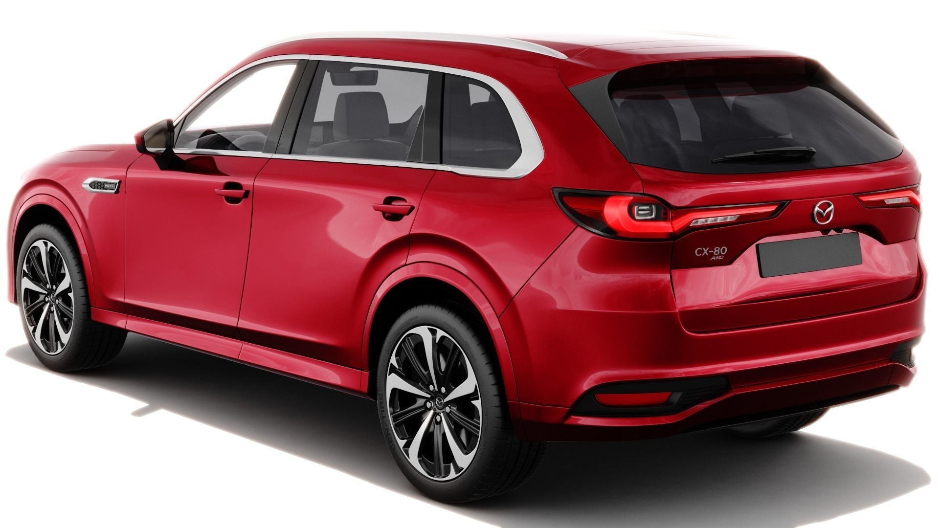 Mazda CX-80 2025 with interior 3D model_4