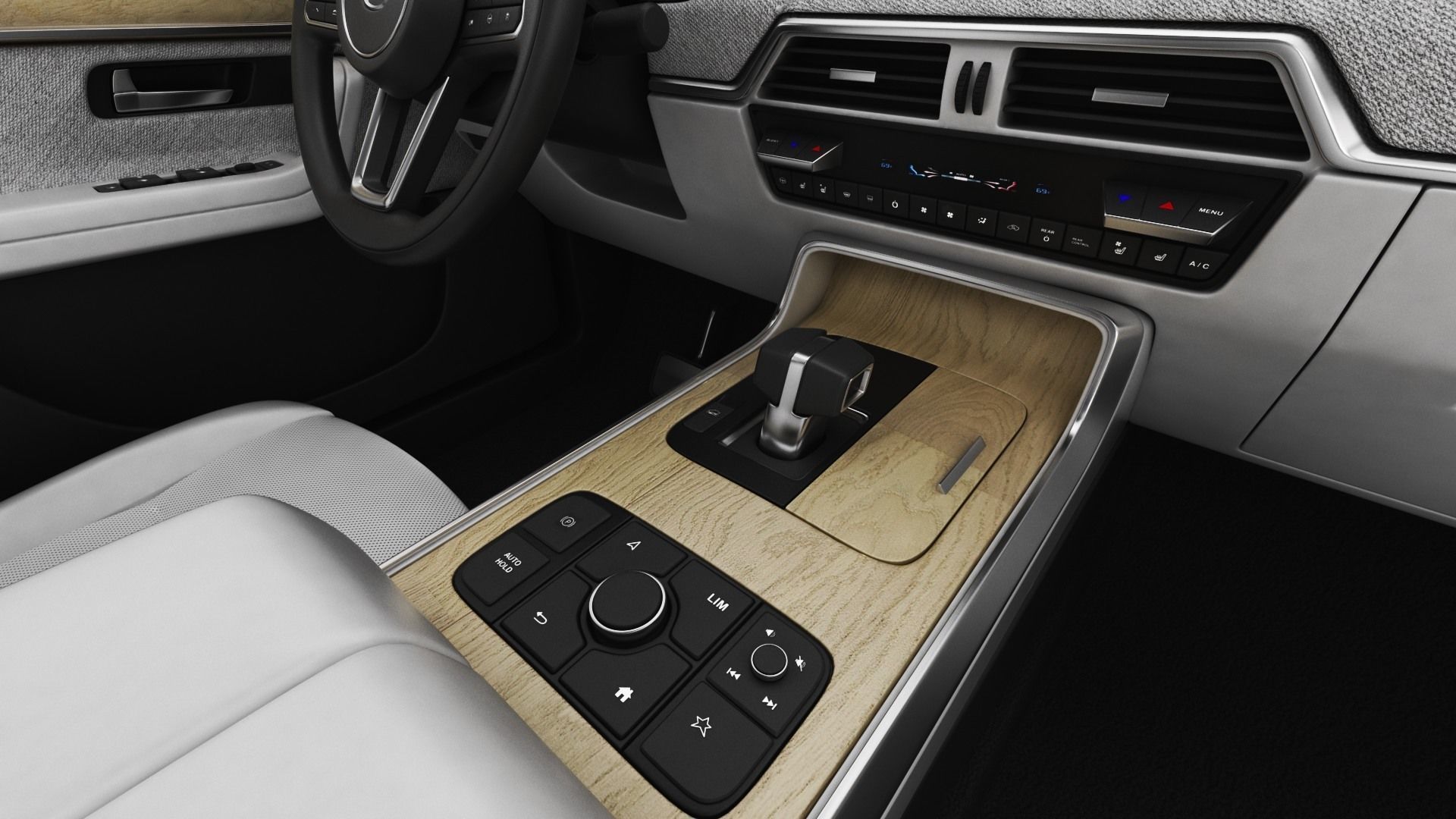 Mazda CX-80 2025 with interior 3D model_17