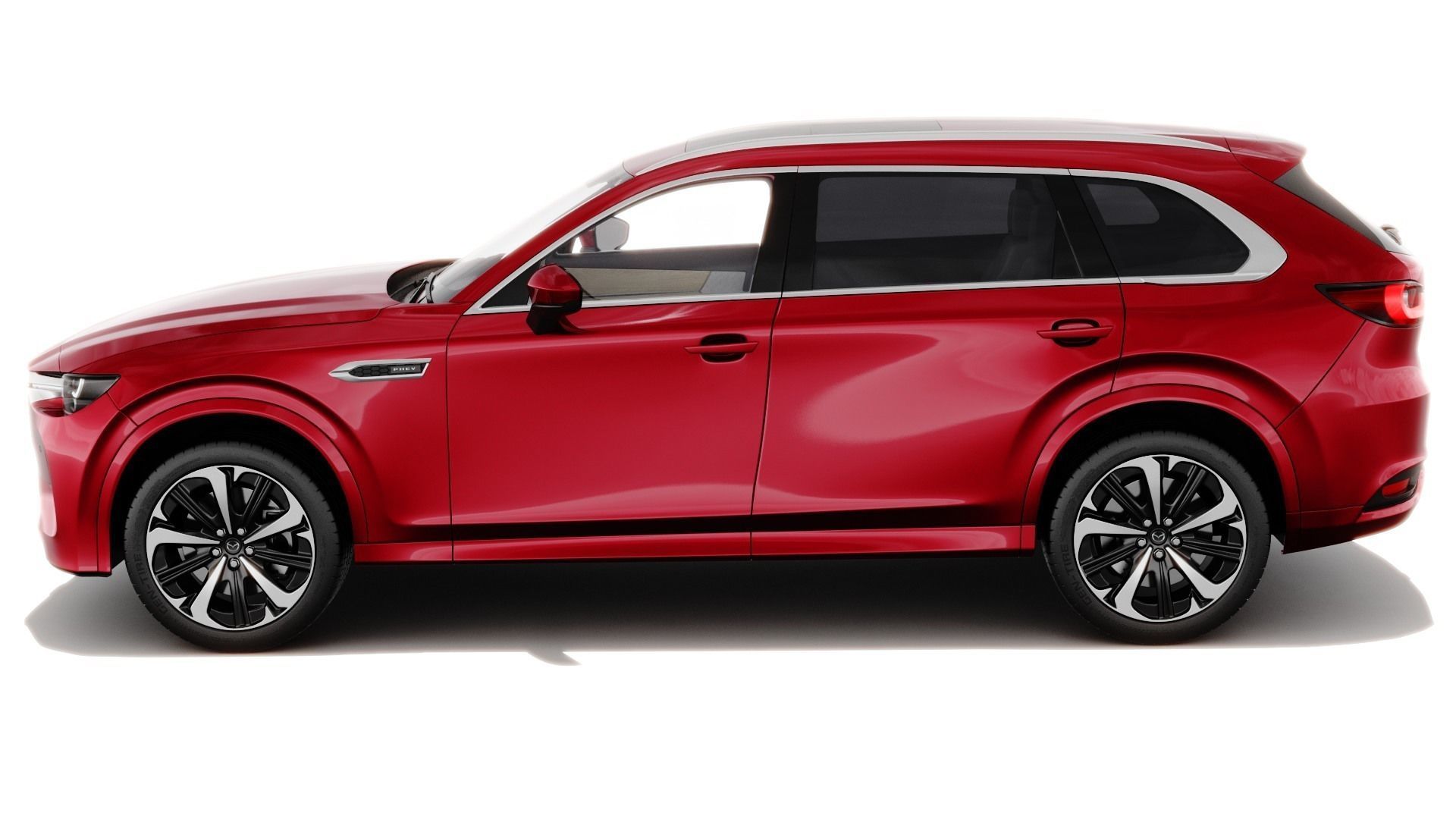 Mazda CX-80 2025 with interior 3D model_3