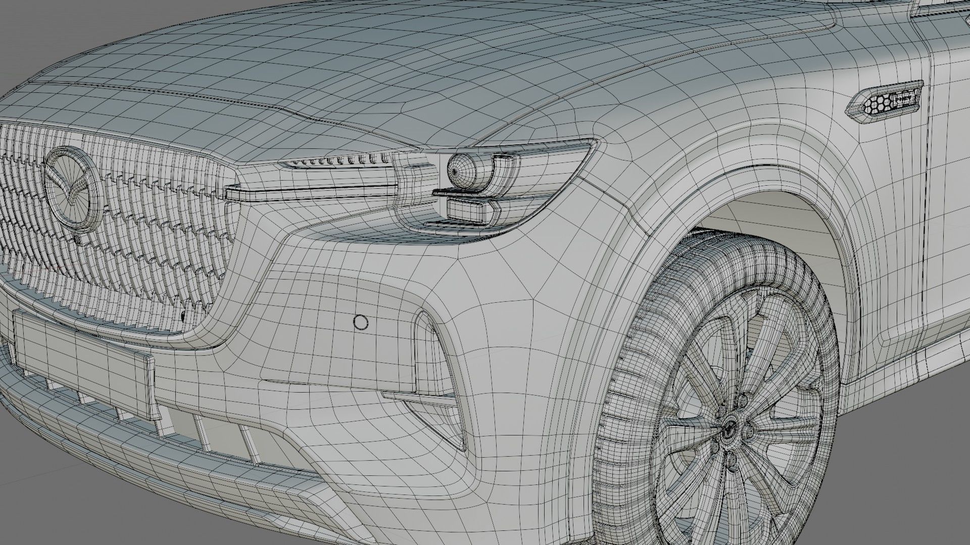 Mazda CX-80 2025 with interior 3D model_31