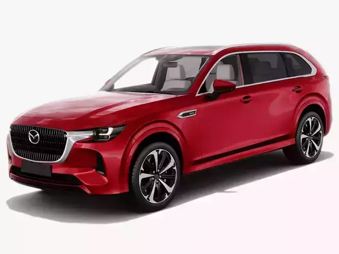 Mazda CX-80 2025 with interior 3D model