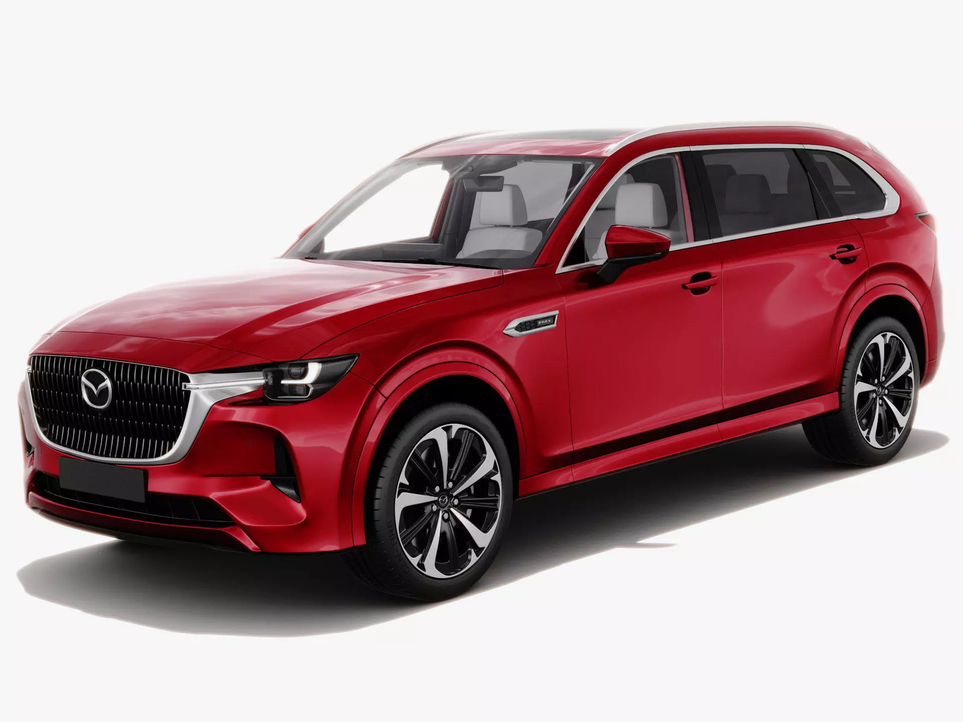 Mazda CX-80 2025 with interior 3D model_0