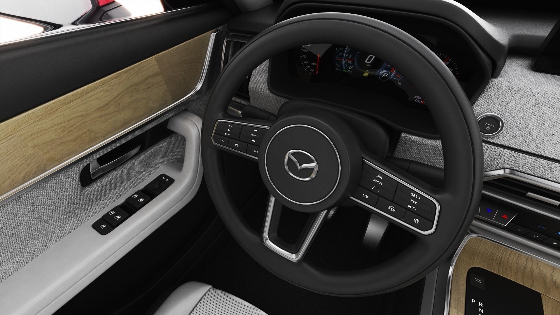 Mazda CX-80 2025 with interior 3D model_18