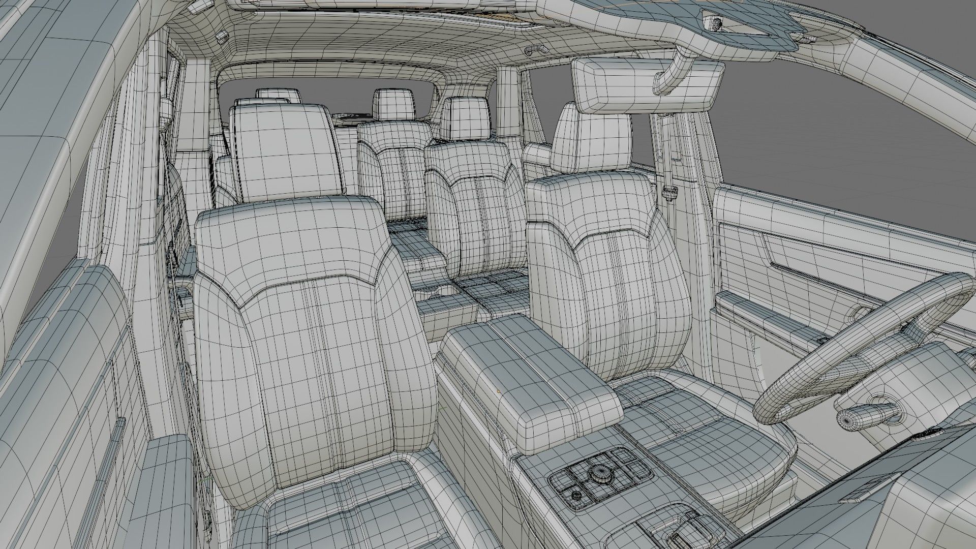 Mazda CX-80 2025 with interior 3D model_34