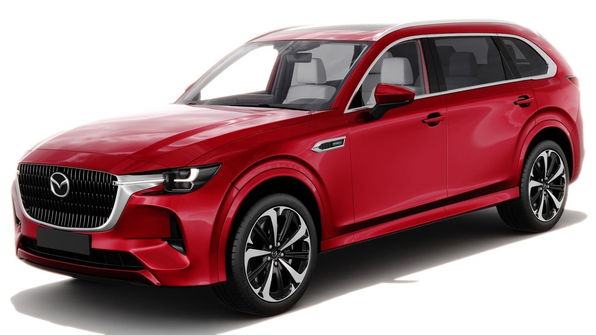 Mazda CX-80 2025 with interior 3D model_1