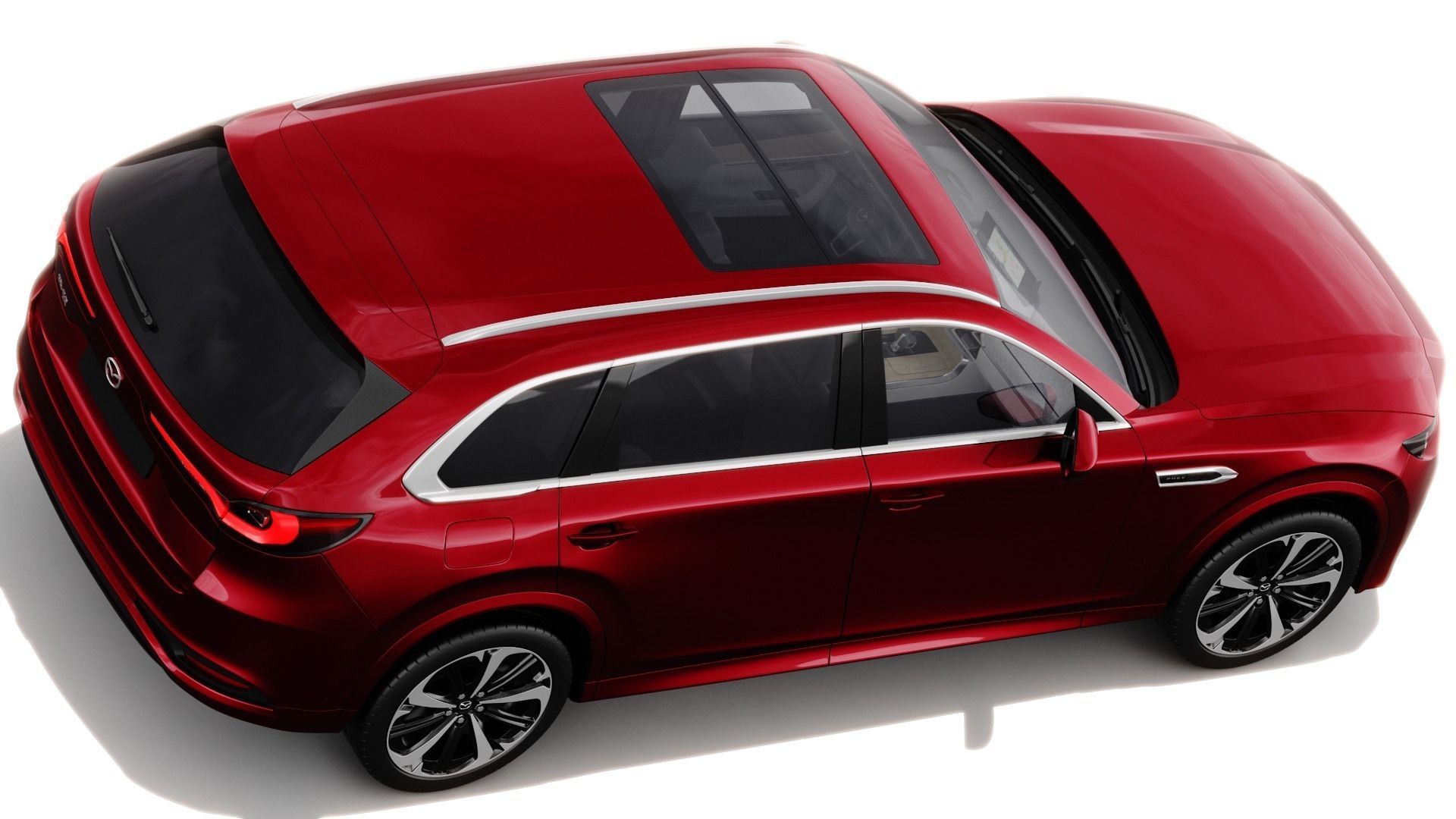 Mazda CX-80 2025 with interior 3D model_6