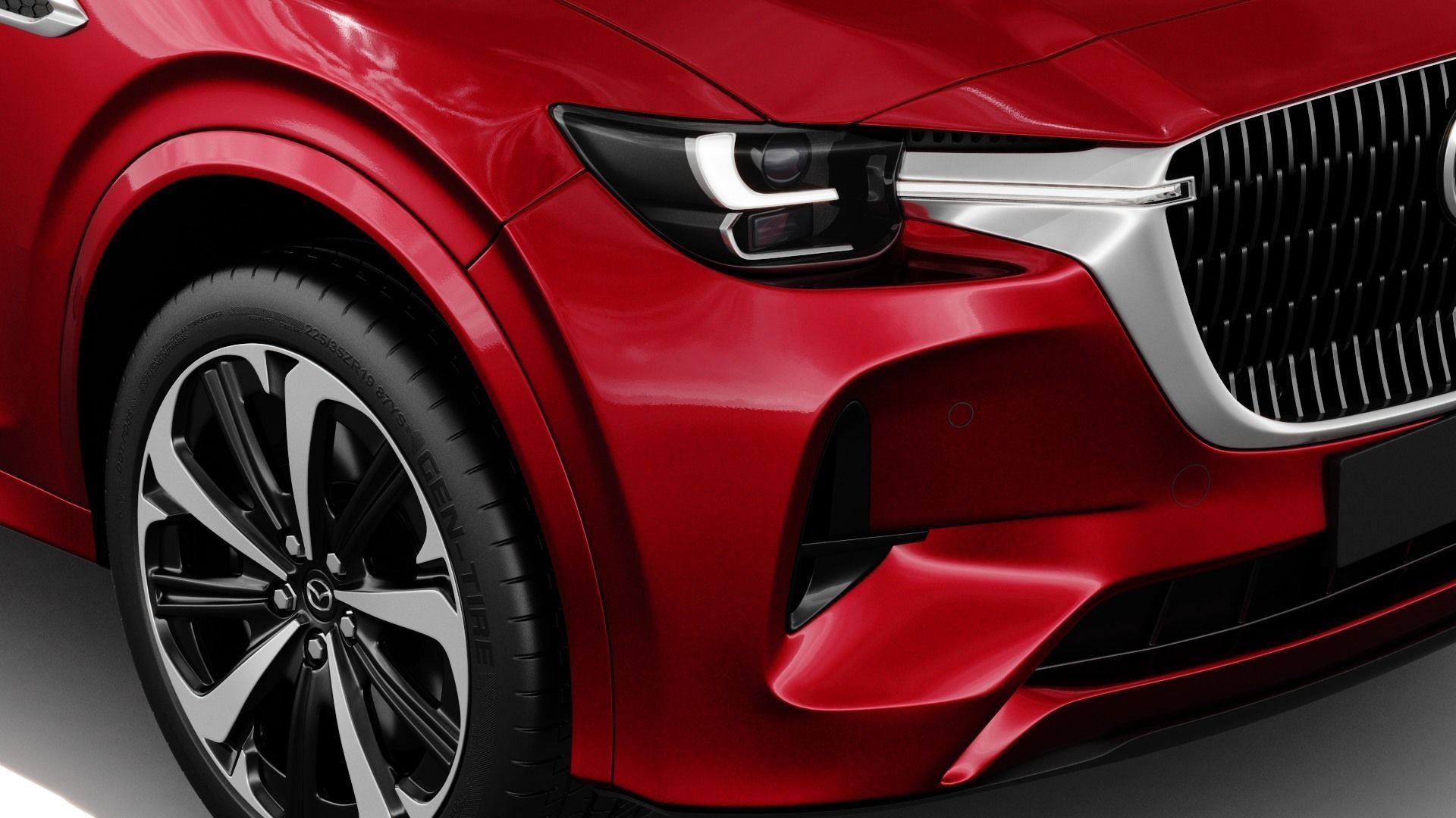 Mazda CX-80 2025 with interior 3D model_10