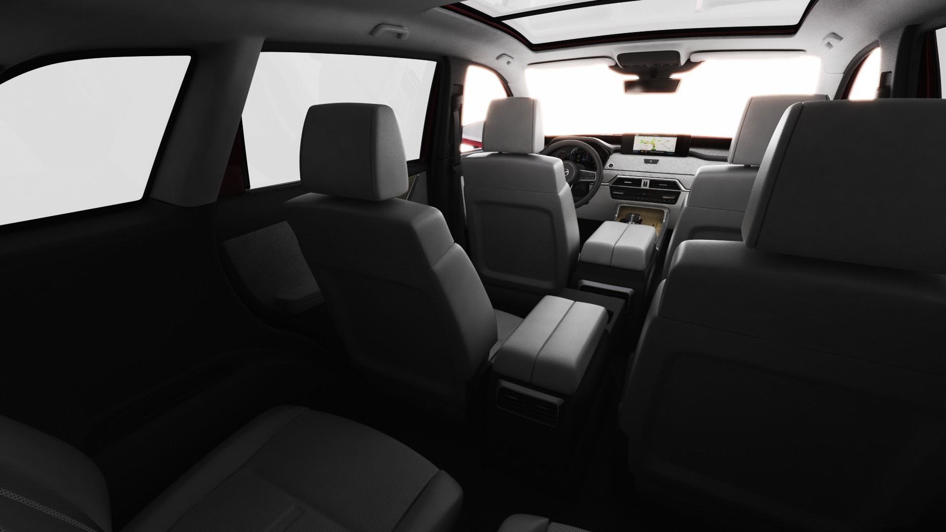 Mazda CX-80 2025 with interior 3D model_15