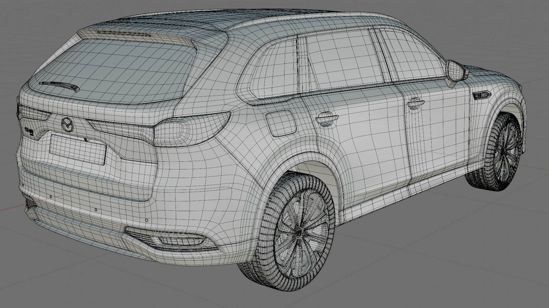 Mazda CX-80 2025 with interior 3D model_30