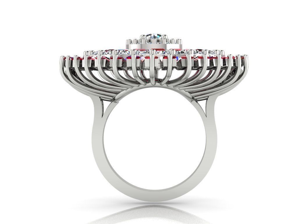 CLUSTER ring 3D print model_23