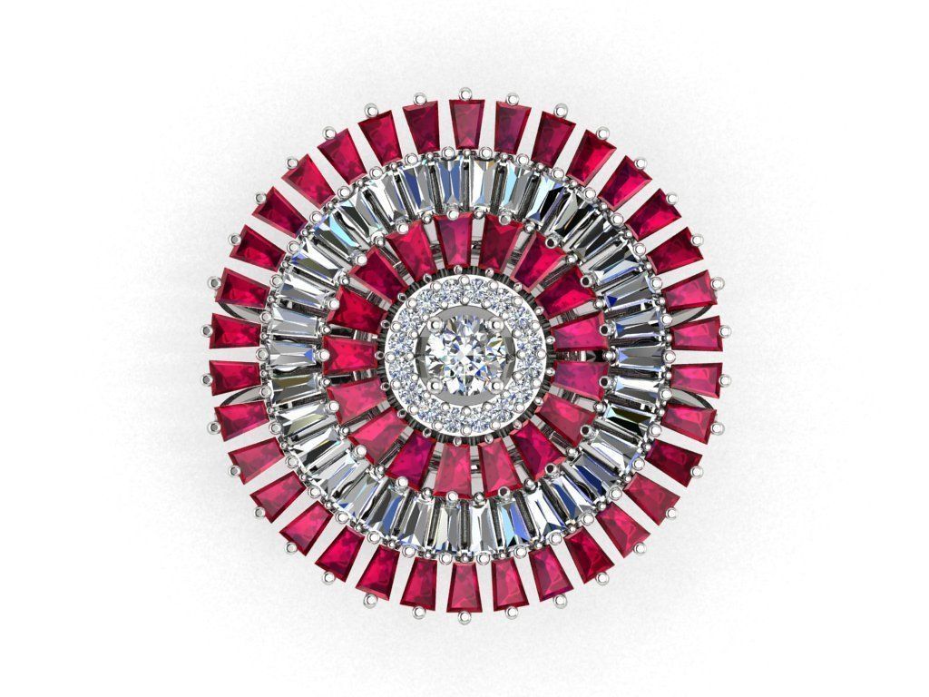 CLUSTER ring 3D print model_39