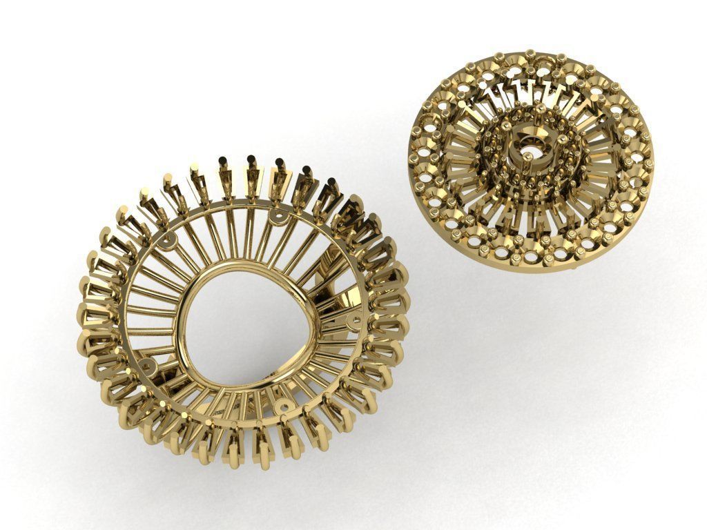 CLUSTER ring 3D print model_24