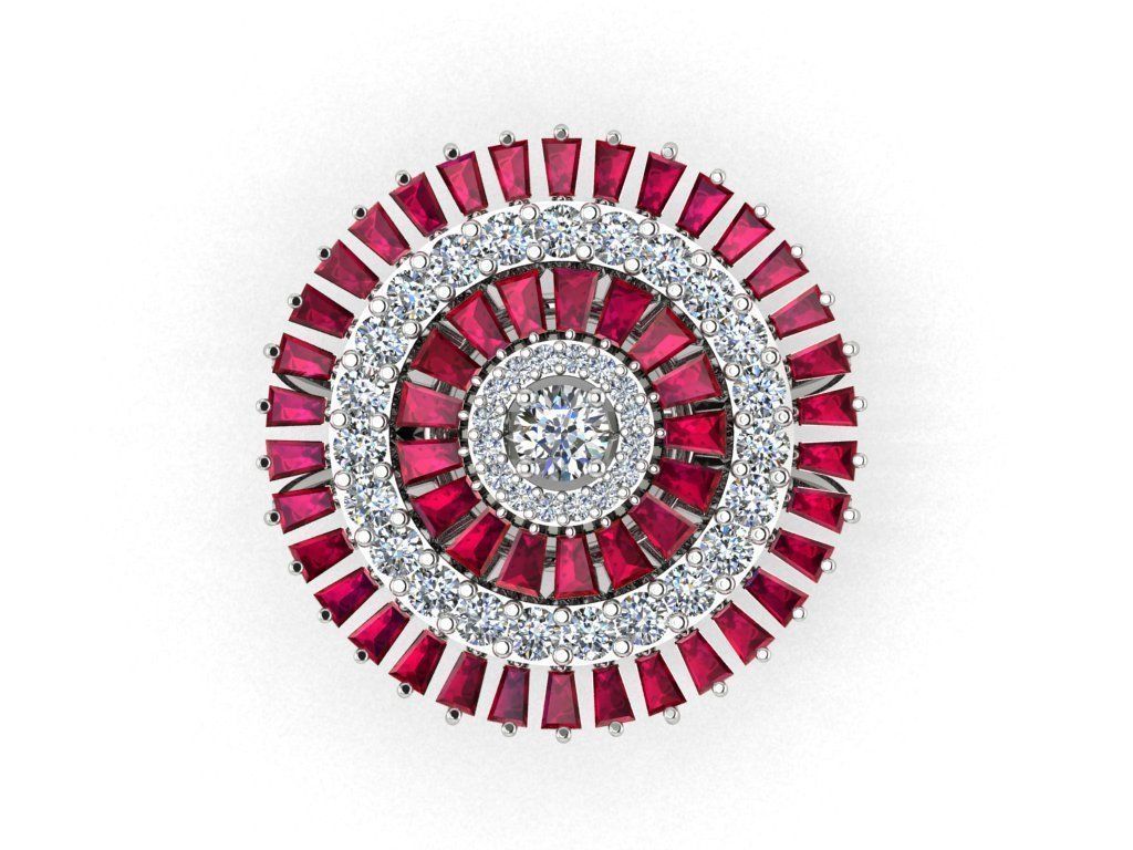 CLUSTER ring 3D print model_21