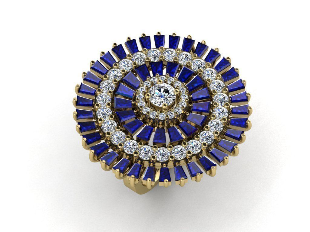 CLUSTER ring 3D print model_19