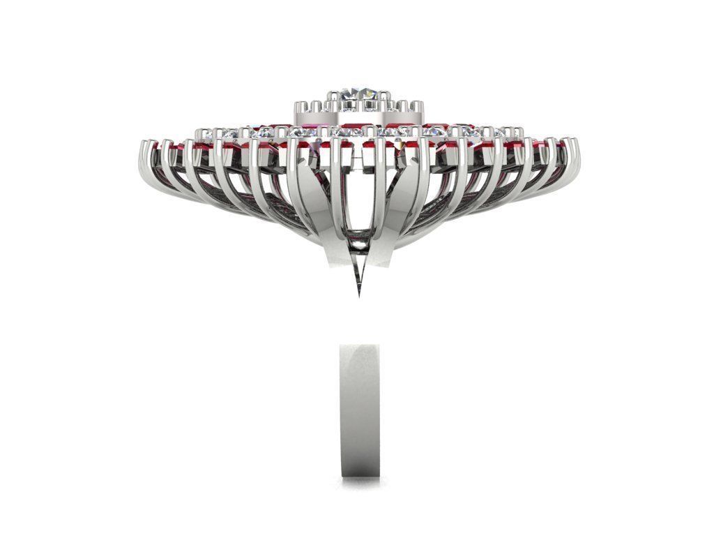 CLUSTER ring 3D print model_22