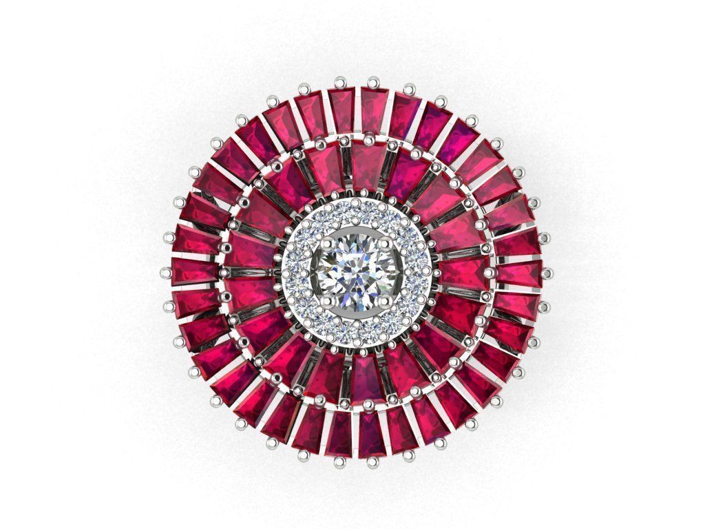 CLUSTER ring 3D print model_12