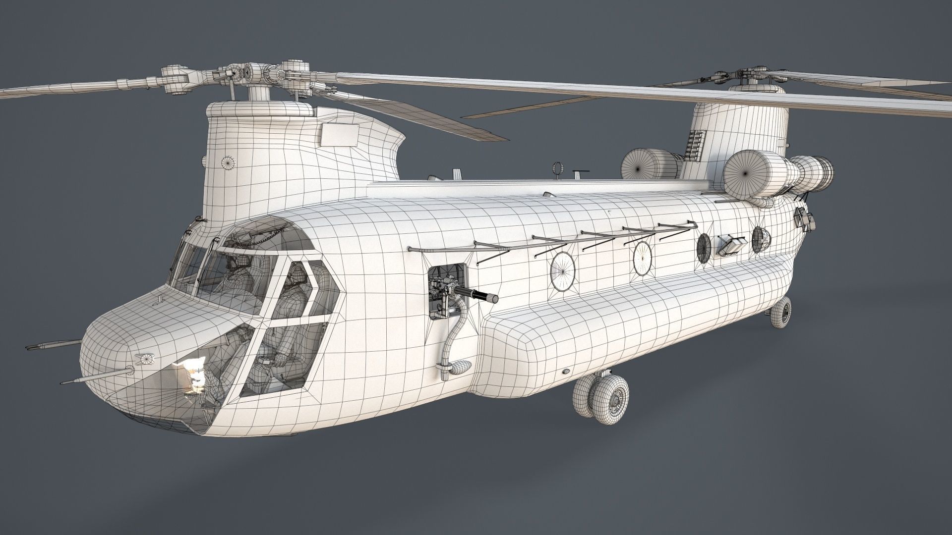 Australian Army Helicopters Collection Low-poly 3D model_31