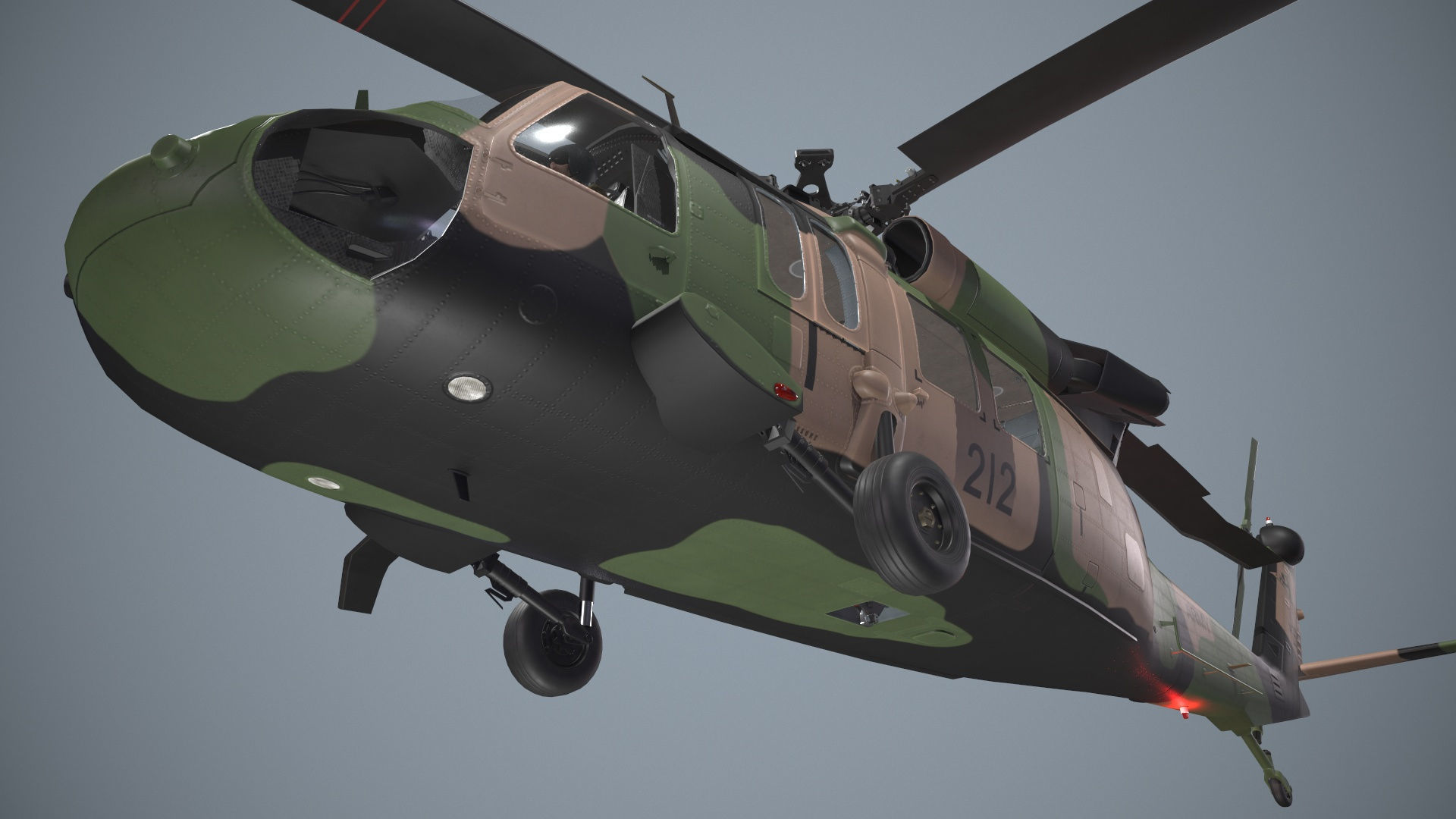 Australian Army Helicopters Collection Low-poly 3D model_11
