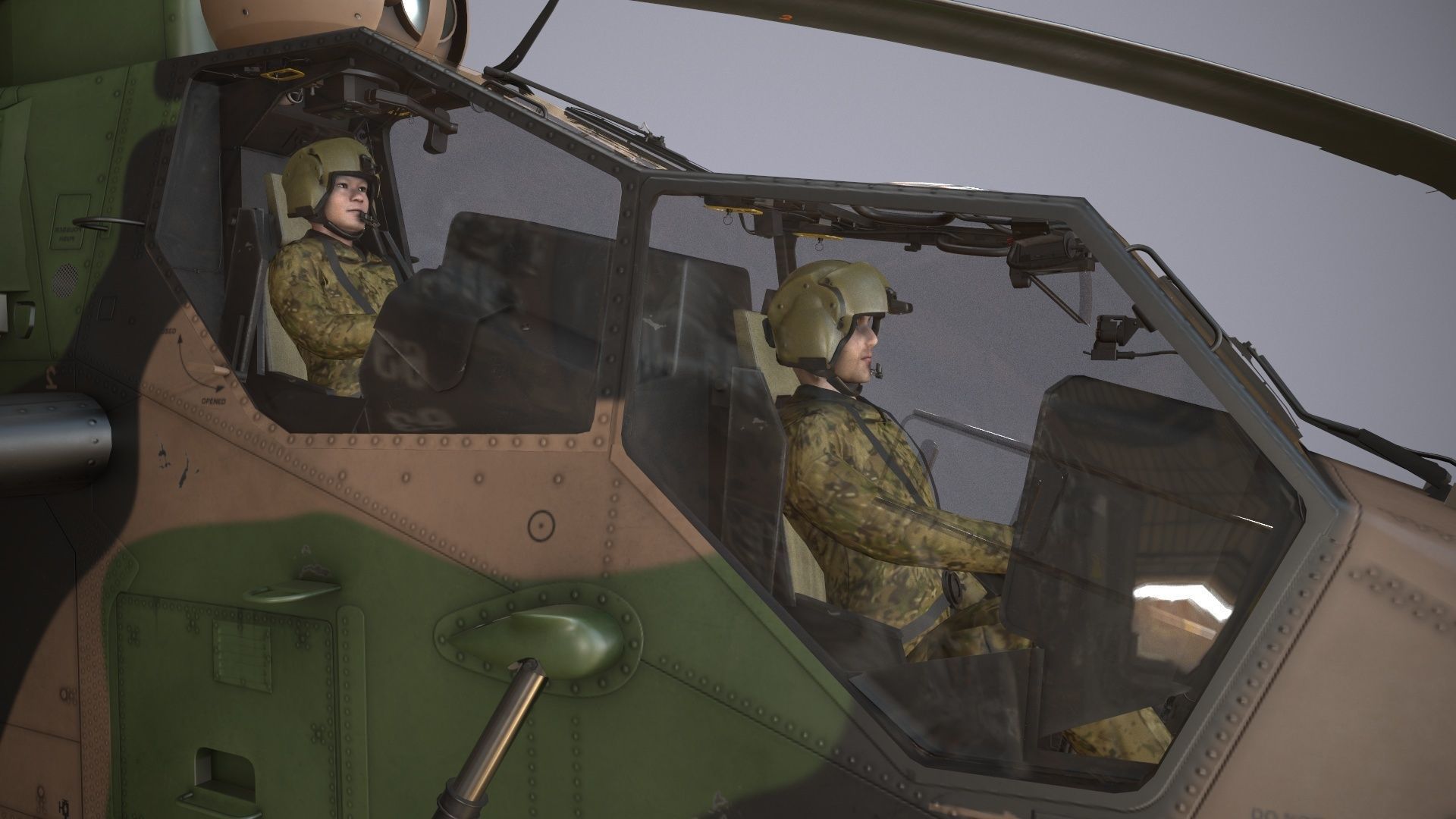 Australian Army Helicopters Collection Low-poly 3D model_25