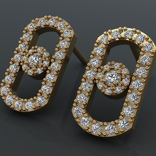 Messika Earrings 3D print model