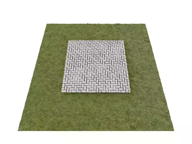 Brick Paver Texture Seamless 3D model