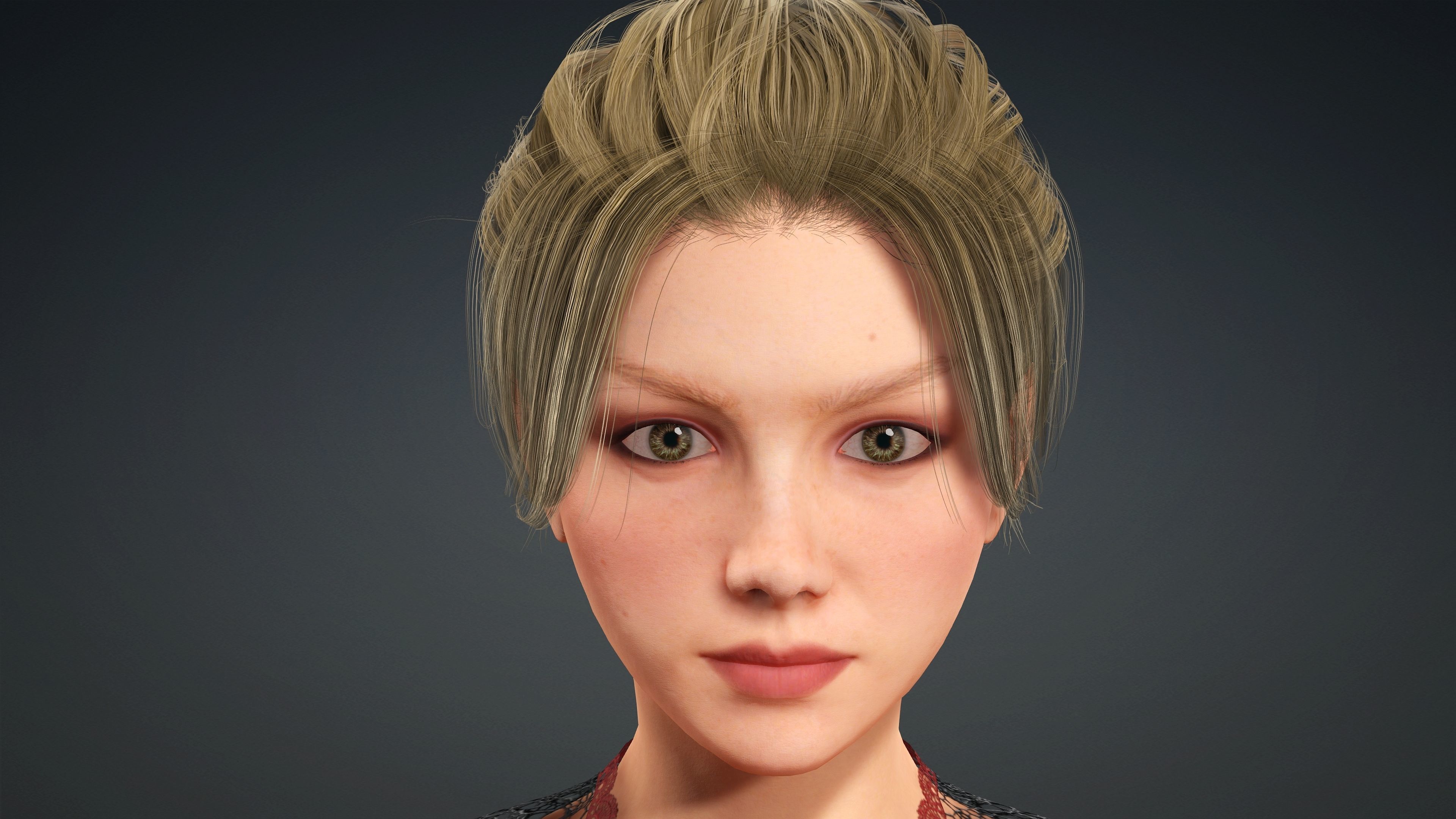 Sexy Character - Fully Rigged 3D model Low-poly 3D model_4