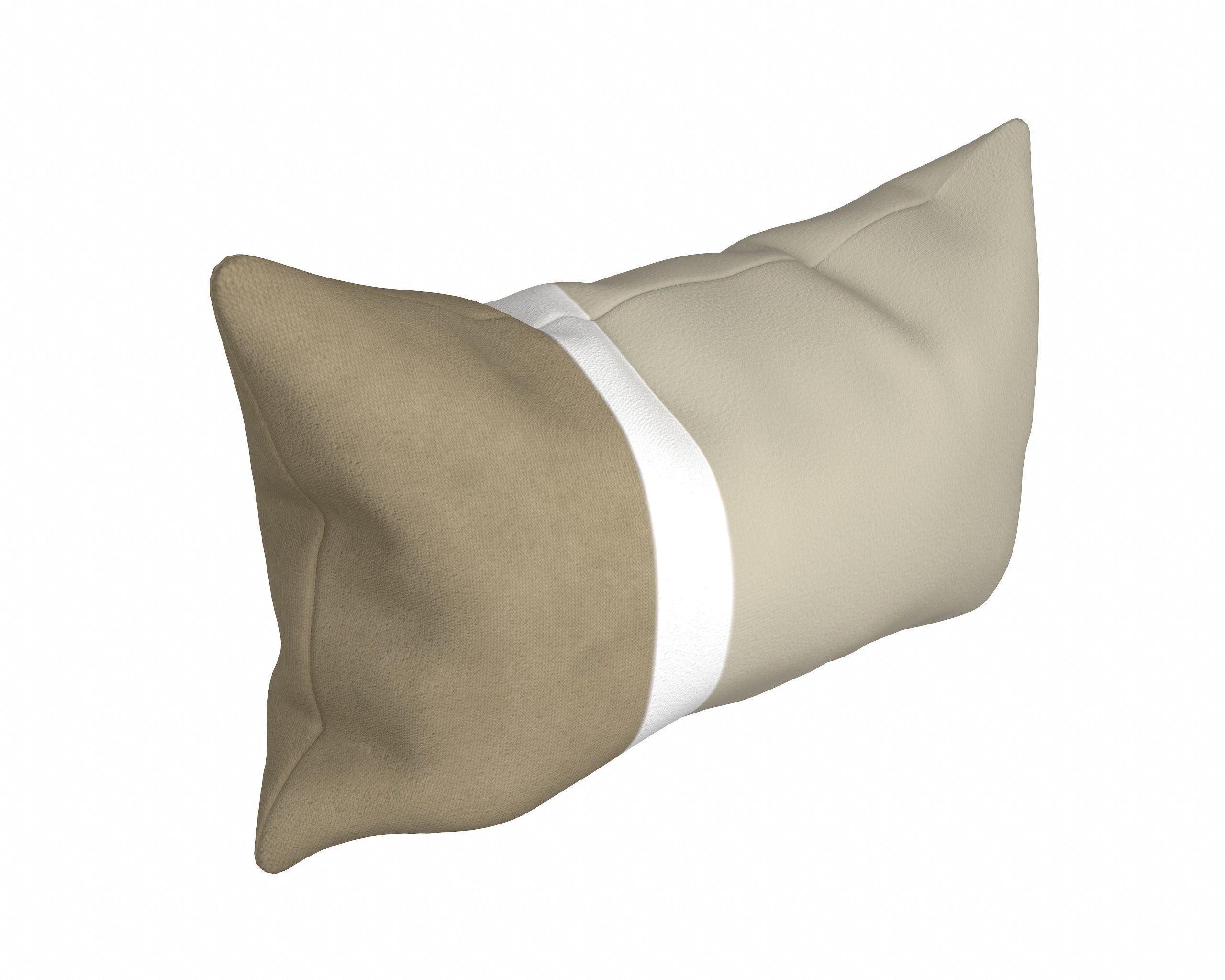Neutral Linen Pillow Collection 3D model_11