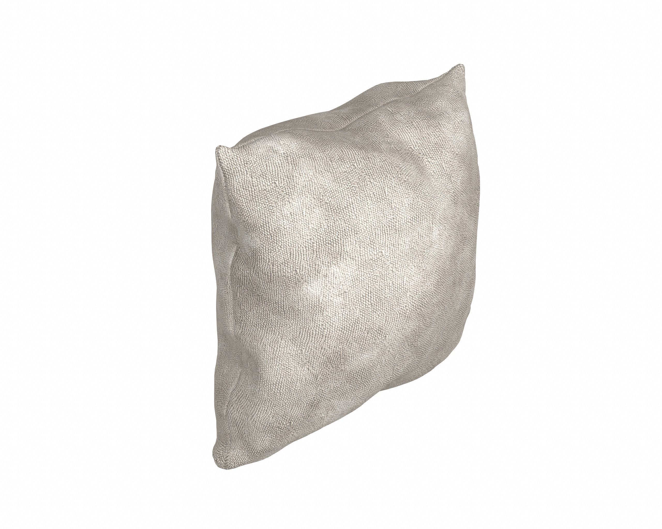 Neutral Linen Pillow Collection 3D model_9