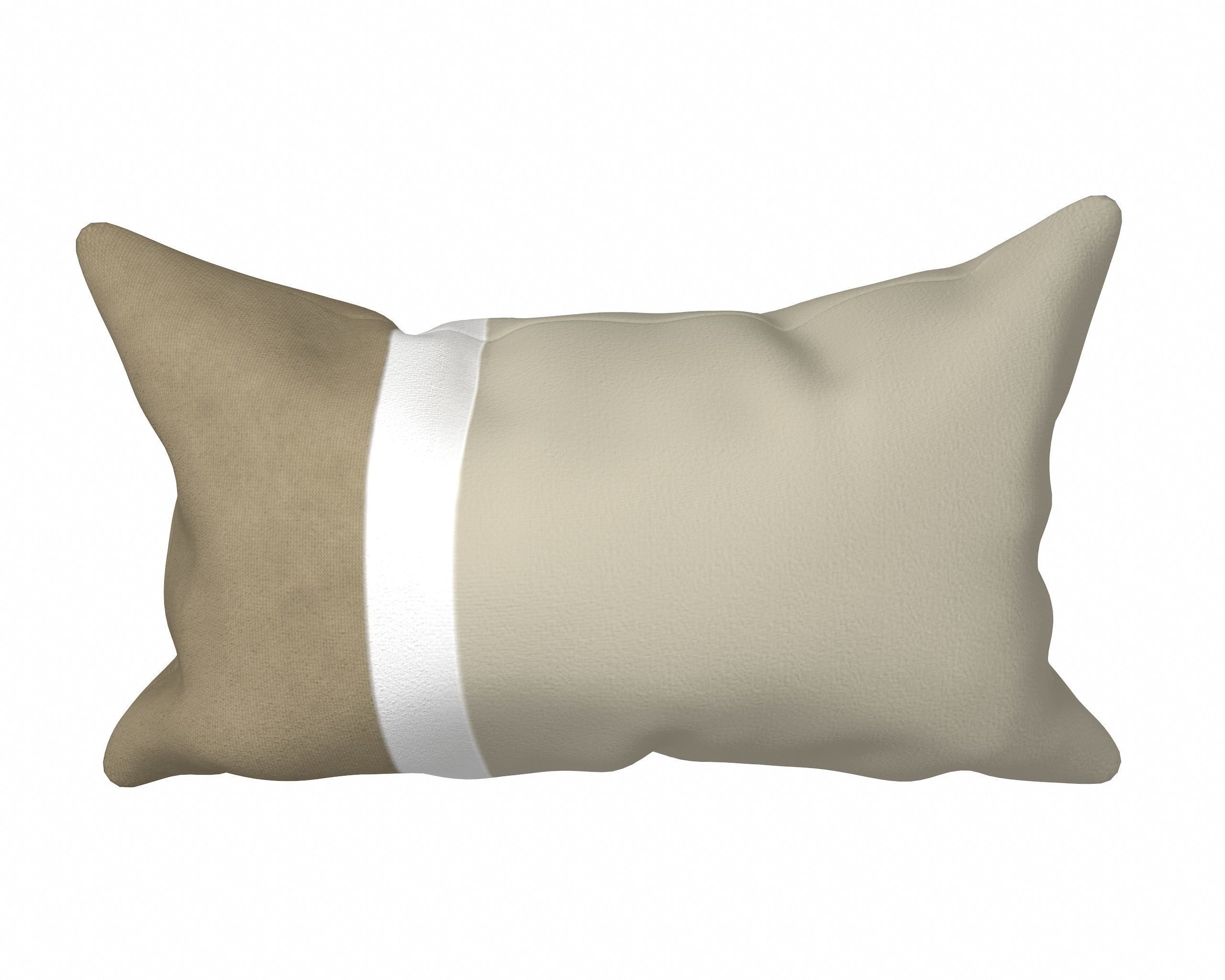 Neutral Linen Pillow Collection 3D model_10