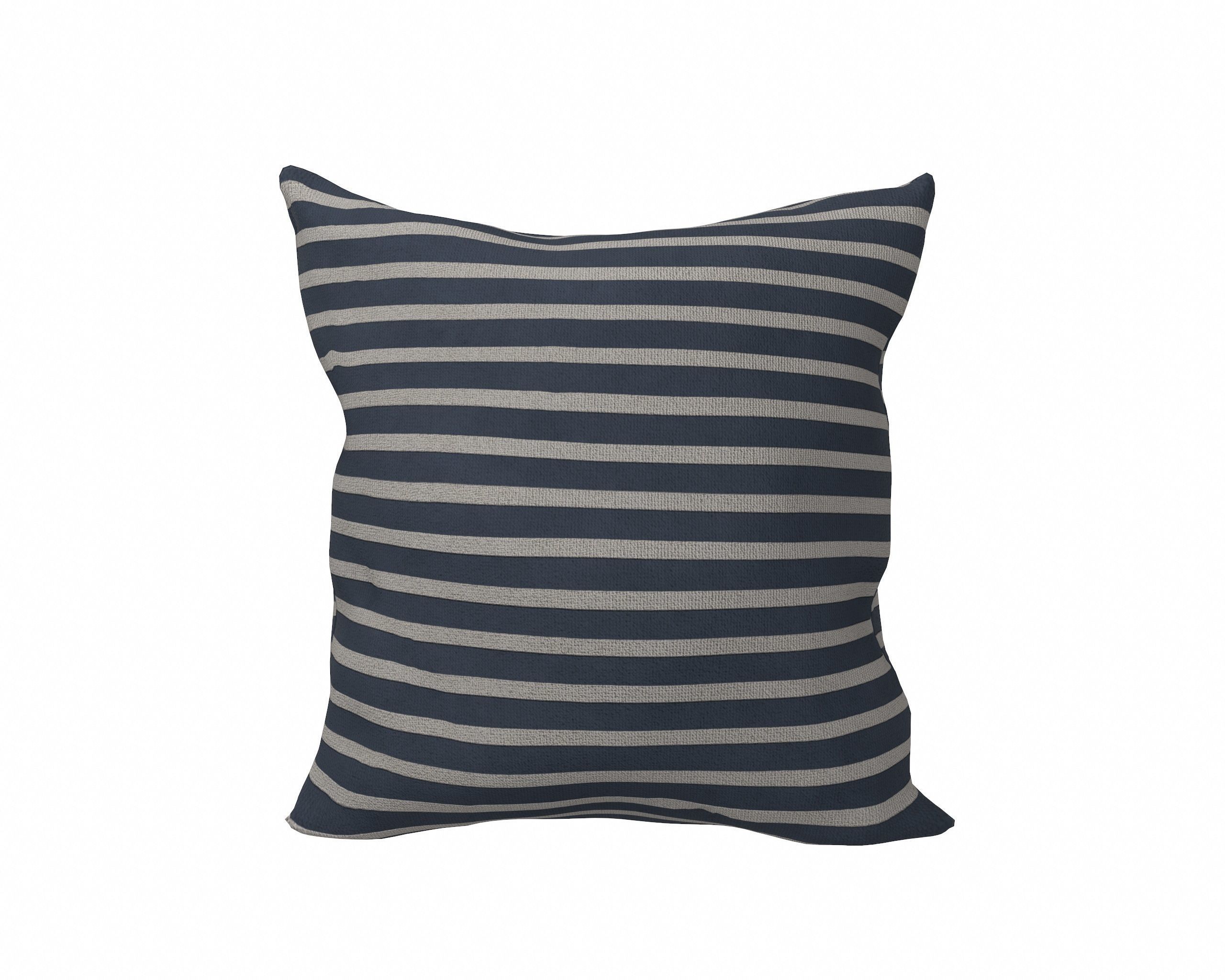 Neutral Linen Pillow Collection 3D model_18