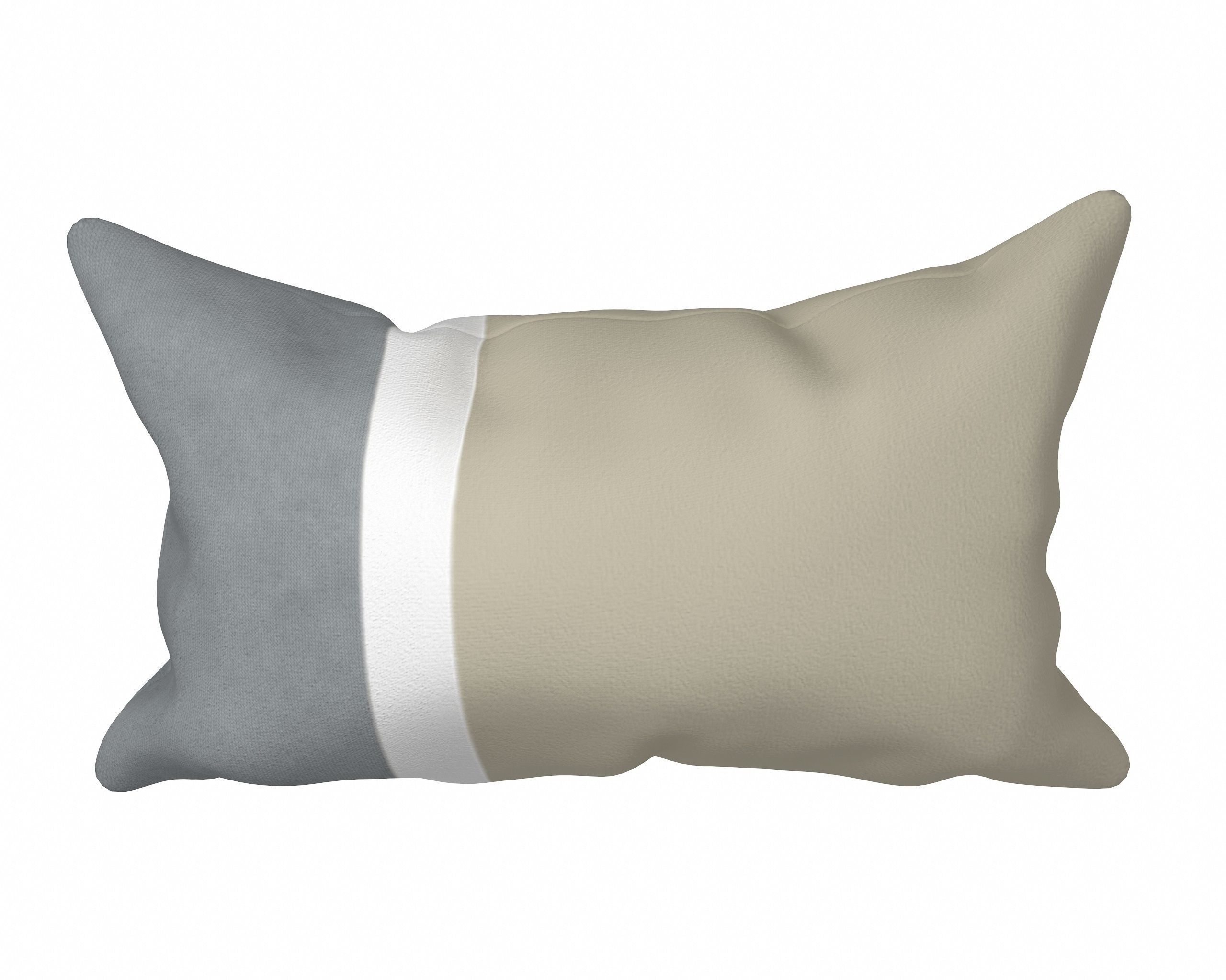 Neutral Linen Pillow Collection 3D model_12