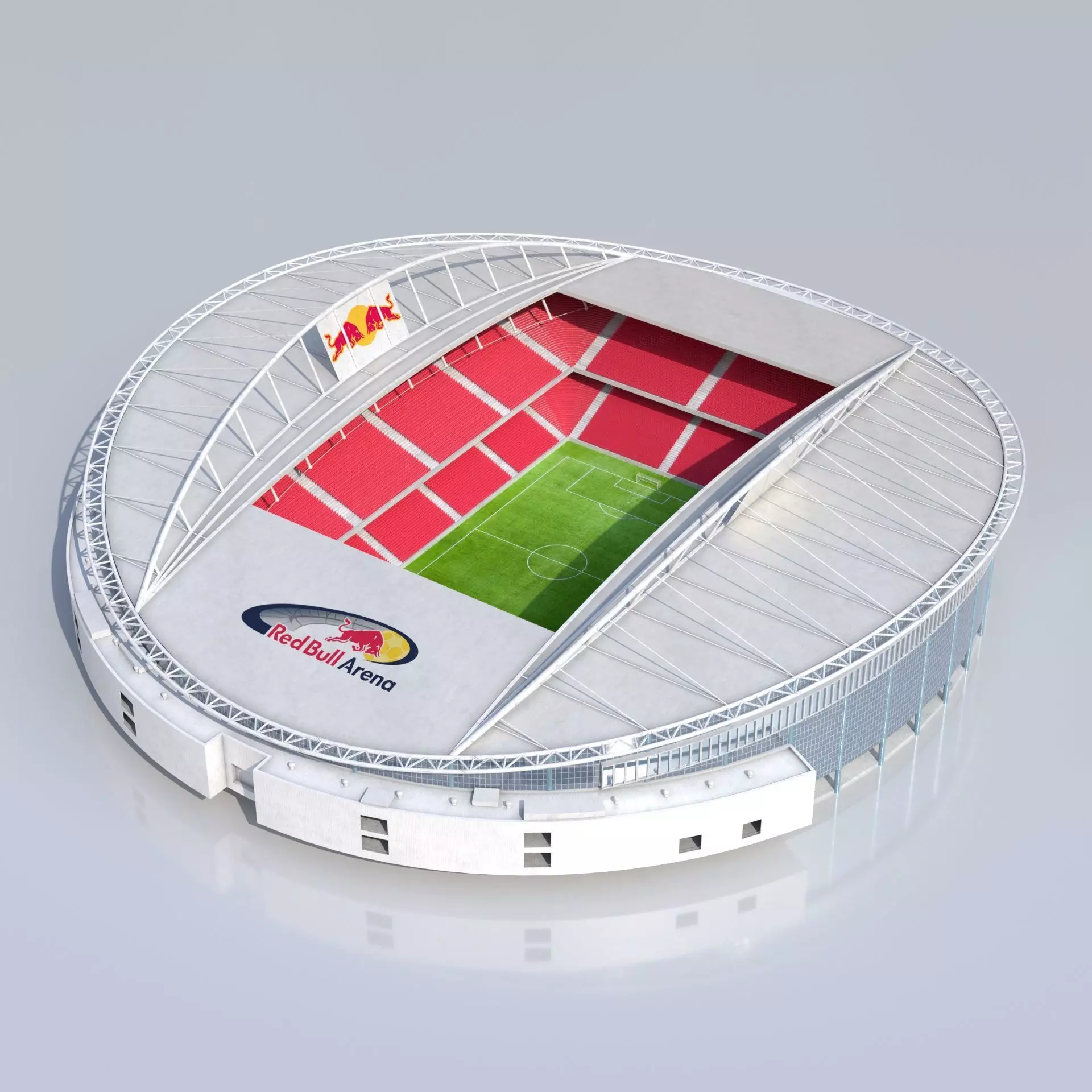 Red Bull Arena Leipzig Euro 2024 Low-poly 3D model_0