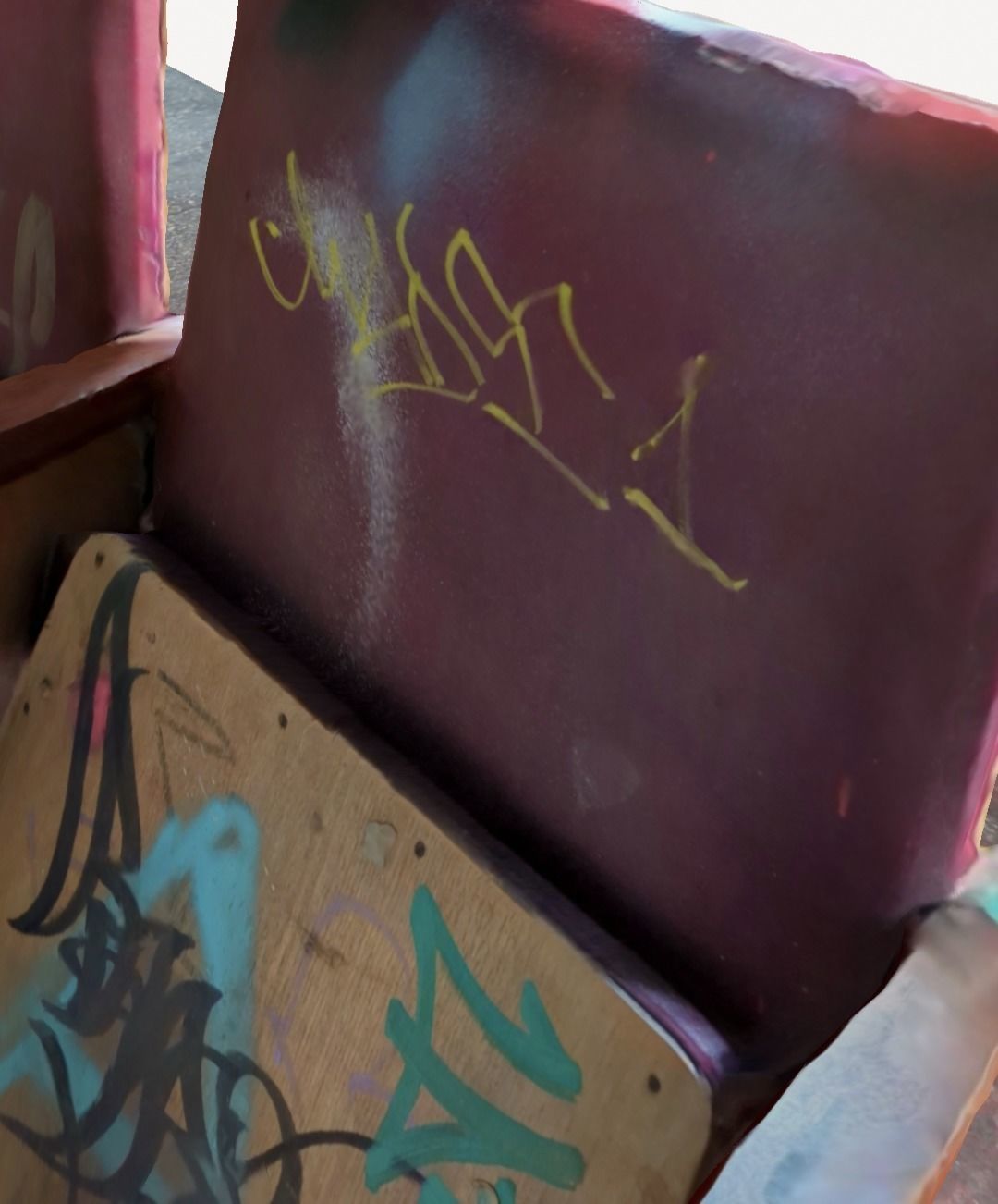 Vintage theater seats photogrammetry  3D model_6