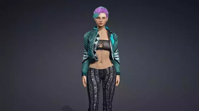 Sexy Character - Fully Rigged 3D model