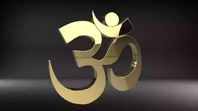 3D Aum OM Yoga Symbol Hindu Jewelry findings